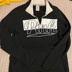 Pink black sweater